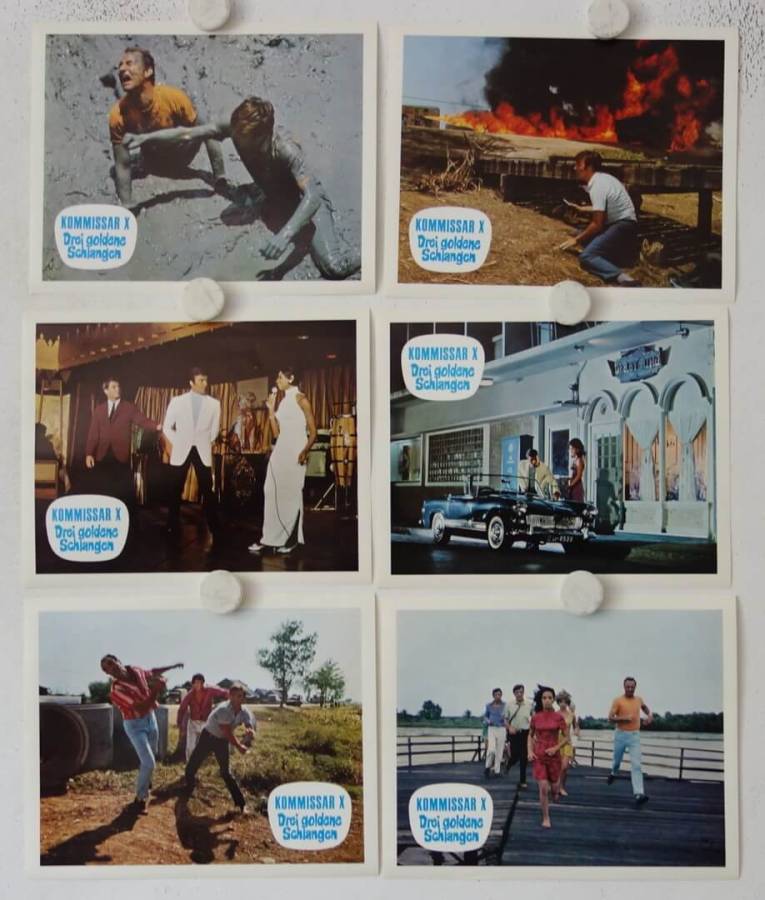 Kommissar X - Drei goldene Schlangen originaler deutscher Aushangfotosatz